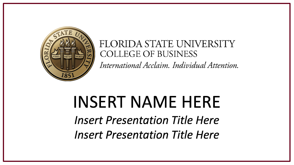 PowerPoint Templates College of Business Resources